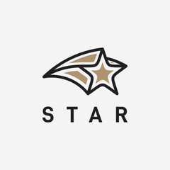 Creative star logo designs template