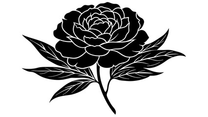 Exquisite Peony Vector Art Blossoming Beauty in Digital Form