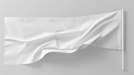 Obraz premium Conceptual white square background for wide pennant