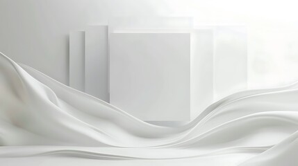 Conceptual white square background for wide pennant