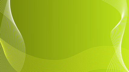 Abstract wave effect lime green background multipurpose design banner