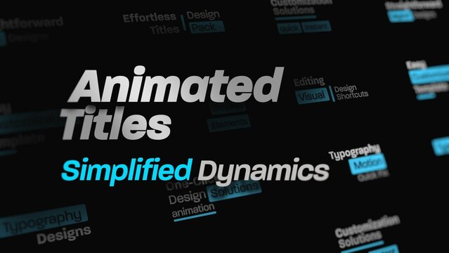 Simplified Dynamics Ease Text Animations
