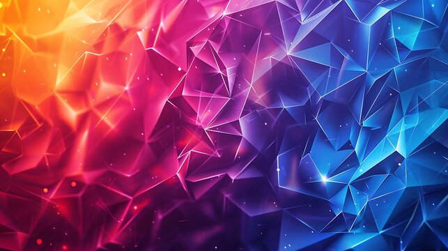 dynamic insignificant colorful polygonal background