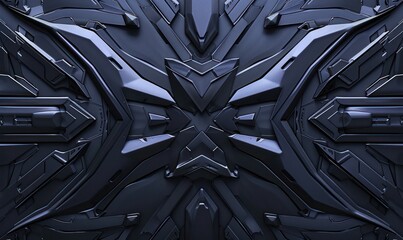 Abstract gaming background with solid metal and mecha robotic vibe