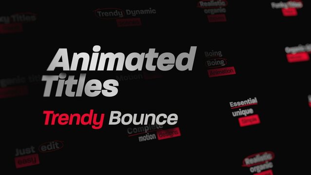 Trendy Bounce Animated Ttiles 