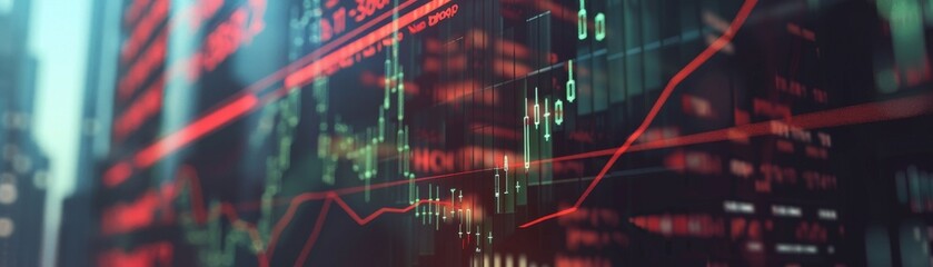 Breakdown of market analysis techniques, from fundamental to technical analysis, with visual examples hyper realistic