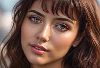 Fototapeta premium A Portrait Of Breathtakingly Gorgeous, Exotic, Beautiful Woman. 