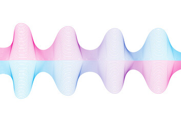 Wave lines abstract. Abstract wavy stripes on a white background isolated. Creative line art. Design elements line art. Curved smooth tape