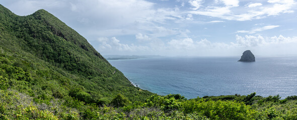 Martinique, vue panoramique sur le Diamant