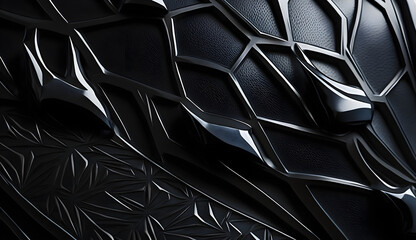 The mesmerizing pattern on the skin of the black panther adds a seductive touch, enhancing its sleek and stealthy presence.