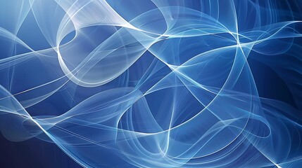 Negligible mathematical background dynamic blue shapes arrangement with white lines