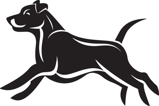 Black & White Dog Vectors Design File
