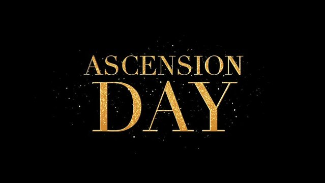 Ascension Day Text Alpha Channel