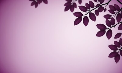 Abstract Plum background with smooth leaves 