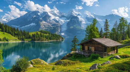 Fototapeta premium switzerlandfallgolden larksgolden autumngolden falllark treeslakeengadinautumnmountainstreesriver