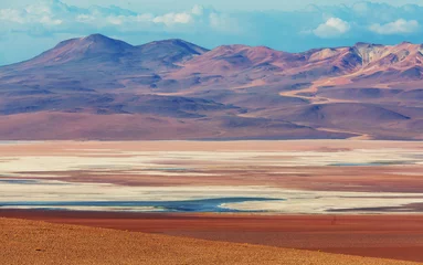 Wandcirkels aluminium Mountains in Bolivia © Galyna Andrushko
