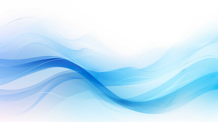 Blue wave swirls  Bright colored gradient waves background    , Generate AI - obrazy, fototapety, plakaty