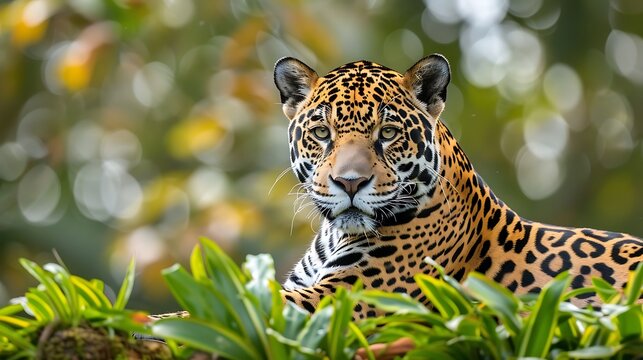 The jaguar panthera onca is a big cat a feline in the panthera genu