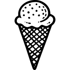 Doodle Ice Cream Cone