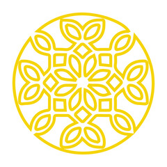  abstract islamic geometric mandala round ornament
