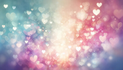 A heart bokeh background wallpaper that captures the essence of celebration and affection, ideal for Mother's Day, Valentine's Day, or birthdays - obrazy, fototapety, plakaty