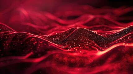 Black dark deep red ruby garnet cherry burgundy wavy abstract background. Color gradient ombre. Rough grain noise dust grunge. Glow glitter light bright fire shine hot.Geometric Wave curve line.Design