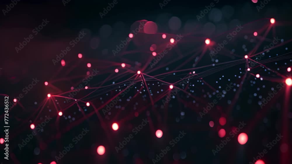 Poster abstract polygonal space low poly dark background with connecting dots and lines. connection structu