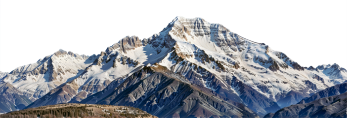 The mountain is isolated