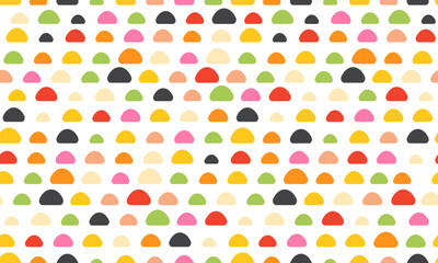 Seamless colorful minimal geometric pattern vector background. Perfect for wallpapers, pattern fills, web page backgrounds, surface textures, textile - 772437596