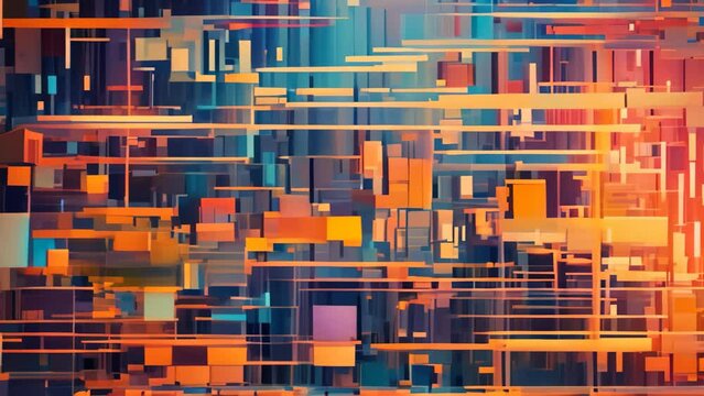 abstract colorful background with some smooth lines in it and some grunge effects, AI Generated