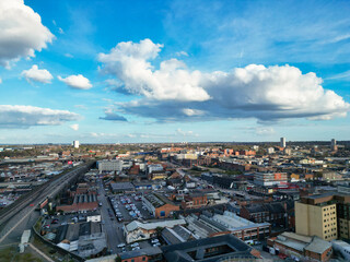 Fototapeta premium City Centre Buildings of Birmingham Central City of England United Kingdom During Sunset. March 30th, 2024