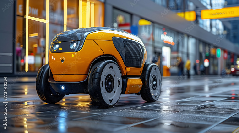 Poster Autonomous Delivery Robot Navigating a Shopping Mall Corridor