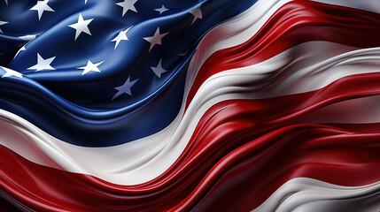 USA patriotic background, Bright color - obrazy, fototapety, plakaty