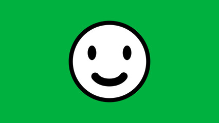 fearful emoji illustration isolated on green background