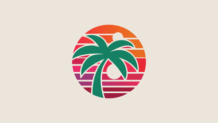 Sunset Spellbound: Emblematic Logo Concept