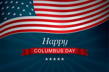 Happy Columbus Day vector illustration