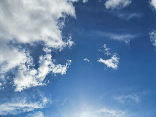 Beautiful Sky with Dramatical Clouds over Birmingham City of England United Kingdom