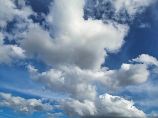Beautiful Sky with Dramatical Clouds over Birmingham City of England United Kingdom, March 30th, 2024