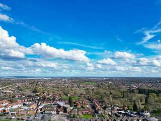 Beautiful Sky with Dramatical Clouds over Birmingham City of England United Kingdom, March 30th, 2024