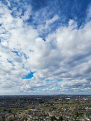 Beautiful Sky with Dramatical Clouds over Birmingham City of England United Kingdom, March 30th, 2024