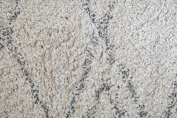 Detailed seamless texture of white carpet with part of the pattern