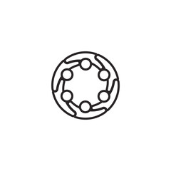 People community, social community, human family logo design