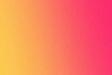 Pink orange yellow gradient background wide web header grainy texture vibrant colors banner design. copy space.