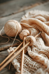 Start of a Warm Knitting Project: An Invitation to the World of Creativity