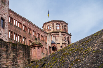 View of Heidelberg castle, Germany.  - obrazy, fototapety, plakaty
