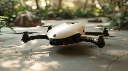 White and Black Remote Controlled Flying Device