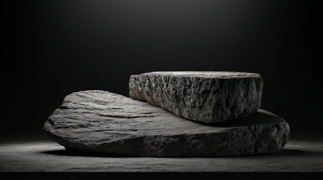 Two Rocks Stacked on Top of Each Other