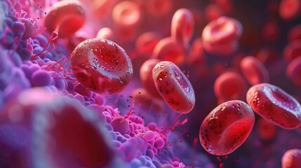 Educational 3D animation about hemoglobin and iron levels