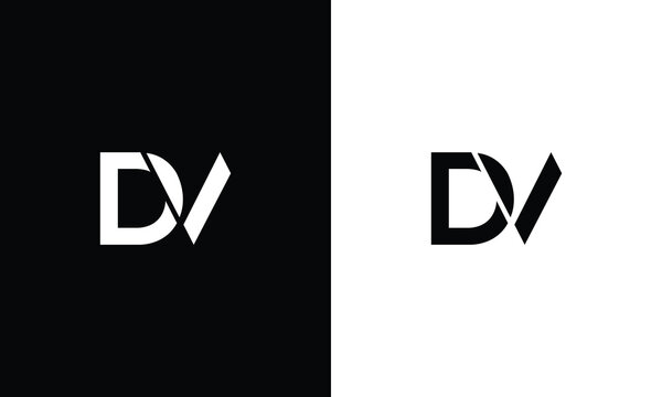 Alphabet Letter Icon Logo DV