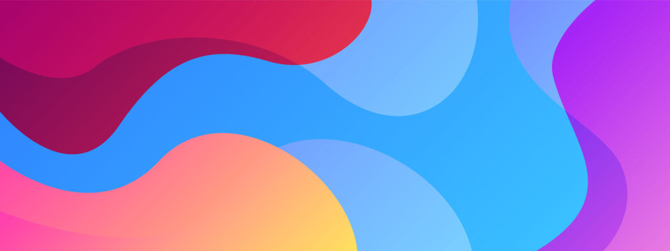 Wave shape colorful abstract background with smoth color gradation